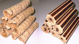 もみ殻成形機を使ってもみ殻を固形燃料として再利用する