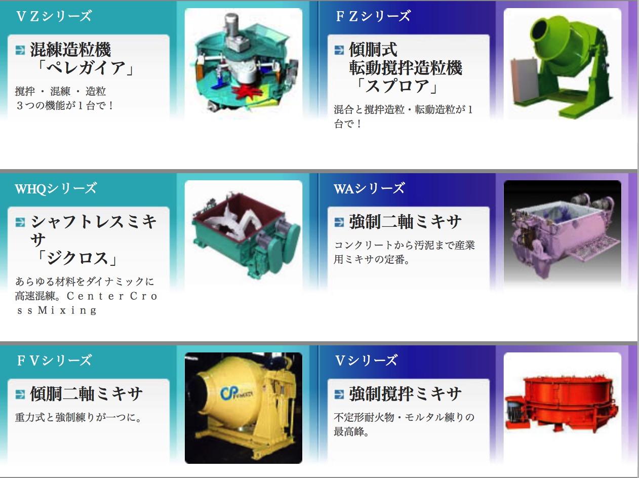 産業用ミキサの活用分野のご紹介
