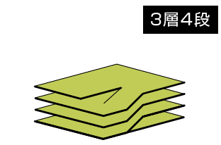 3層4段