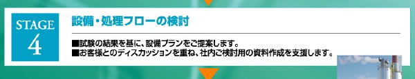 設備・処理フローの検討